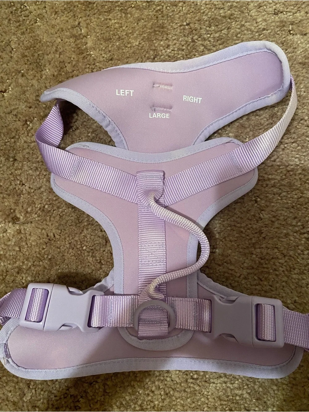 Lavender Padded No-Pull Dog Harness with Adjustable Straps